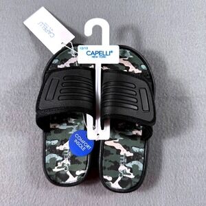 Capelli New York‎ Kids Camo Slide Sandals Size 12/13 NWT Comfort Insole Casual